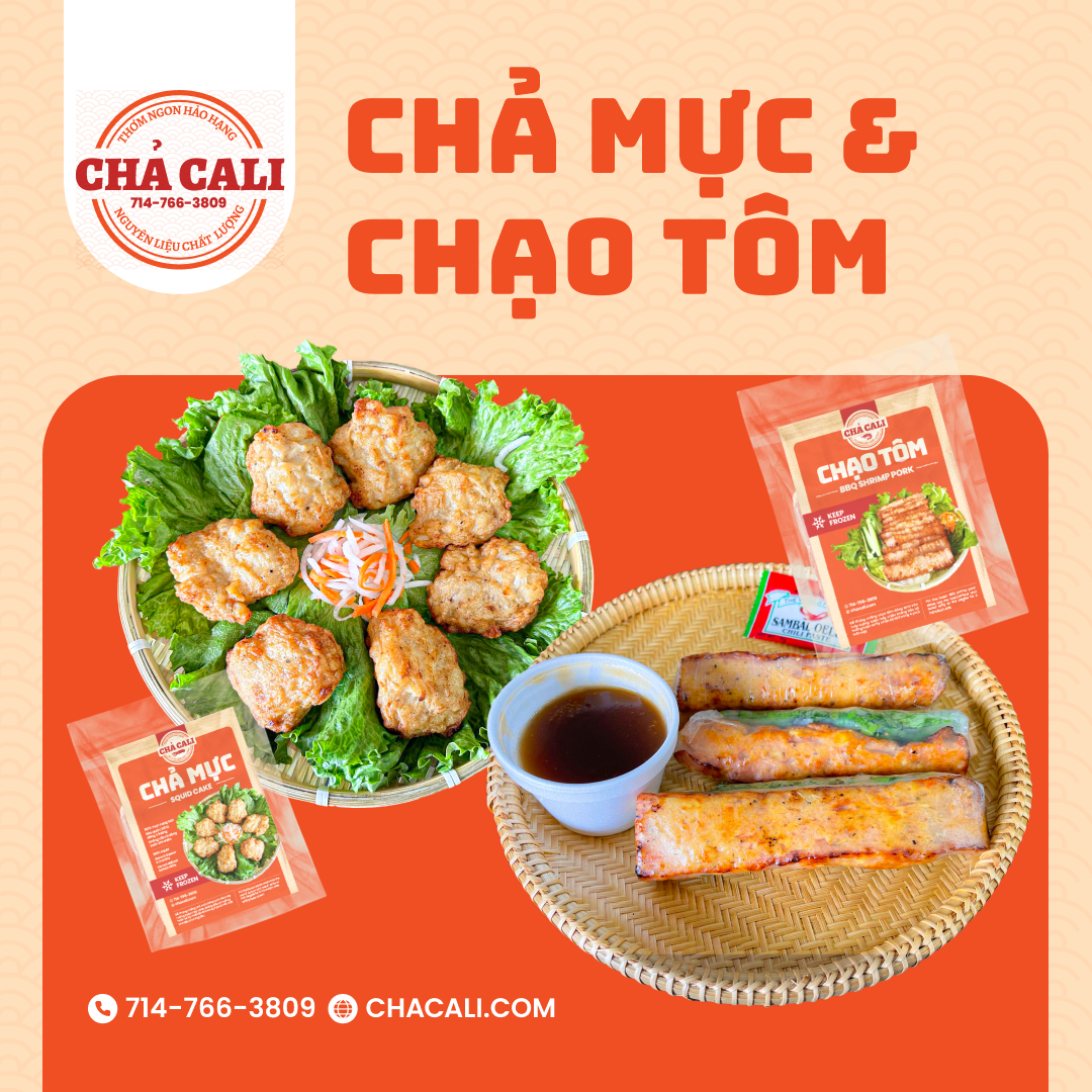Medium Squid & BBQ Shrimp - Mực & Chạo Tôm Vừa (4CT 3M Free 1N)