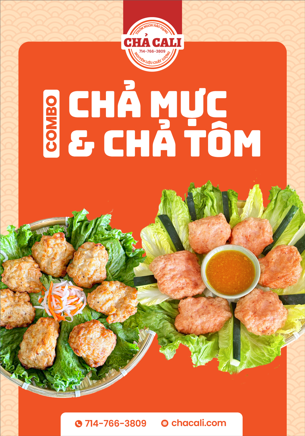 Jumbo Squid Shrimp - Mực Chả Tôm Jumbo (10M 10Cha & Free 1N)