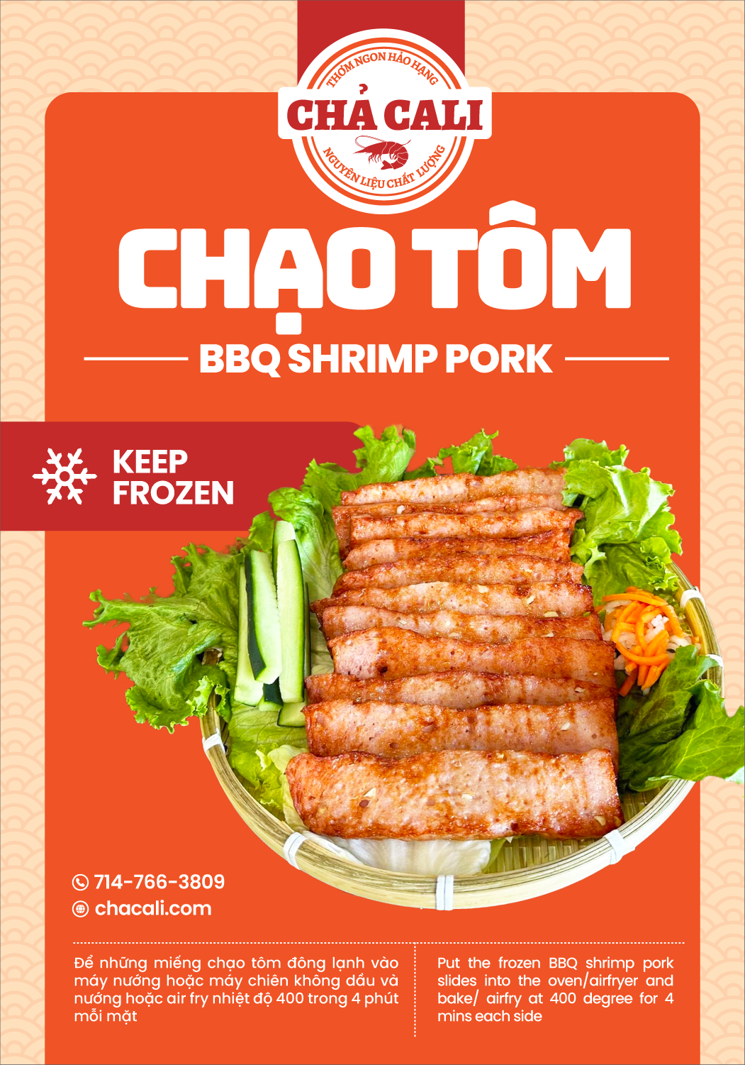 Medium box Chạo Tôm (BBQ Shrimp) (7ChaoTom & Free 1N)